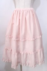 画像1: 【SALE】Melody BasKet / Bon Voyageスカート  ピンク Y-25-09-13-124-LO-SK-SZ-ZT312 (1)