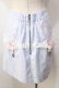 画像2: Honey Cinnamon / ガーター付きギンガムスカート  サックス Y-25-09-13-131-LO-SK-SZ-ZY (2)
