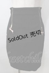 Ank Rouge / サイドZIPデニムタイトスカート M 黒 Y-25-09-13-132-CA-SK-SZ-ZY