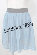 【SALE】Jane Marple / ワンダーランドエンブロイダリーのミニスカート M ブルー Y-25-09-13-136-JM-SK-SZ-ZT512