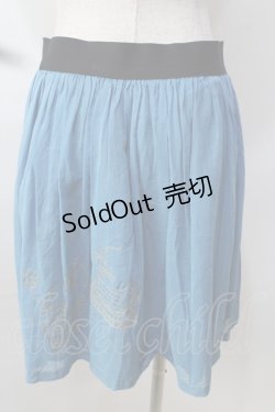 画像2: 【SALE】Jane Marple / ワンダーランドエンブロイダリーのミニスカート M ブルー Y-25-09-13-136-JM-SK-SZ-ZT512