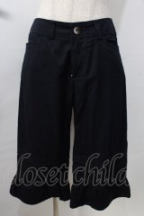 Jane Marple / タック入コットンハーフパンツ M 紺 Y-25-09-13-137-JM-PA-SZ-ZT512