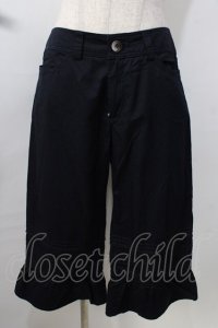 Jane Marple / タック入コットンハーフパンツ M 紺 Y-25-09-13-137-JM-PA-SZ-ZT512