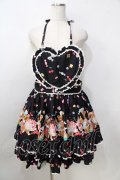 metamorphose / くまパティシエエプロン付きスカート  黒 Y-25-09-13-139-ME-SK-SZ-ZY