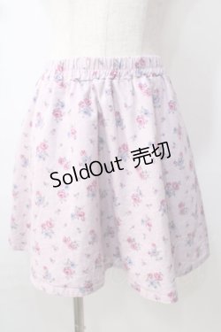 画像1: F i.n.t / バラ柄フレアスカート F ピンク Y-25-09-13-142-CA-SK-SZ-ZY