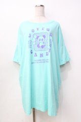 Candy Stripper / プリントTシャツ  ミント Y-25-09-13-023-PU-TO-SZ-ZT204