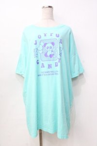 Candy Stripper / プリントTシャツ  ミント Y-25-09-13-023-PU-TO-SZ-ZT204