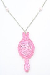 Angelic Pretty / Bunny Mirrorネックレス  ピンク Y-25-09-14-005-AP-AC-SZ-ZY