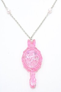 Angelic Pretty / Bunny Mirrorネックレス  ピンク Y-25-09-14-005-AP-AC-SZ-ZY