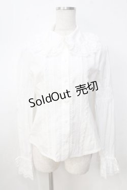 画像1: BABY,THE STARS SHINE BRIGHT / 後ろピンタックブラウス  白 Y-25-09-14-040-BA-BL-SZ-ZY