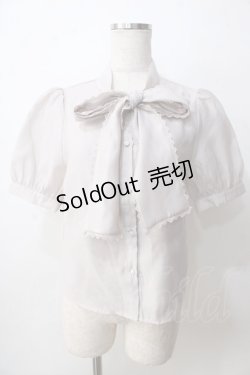 画像1: evelyn / リボンレースブラウス  ピンク Y-25-09-14-041-LO-BL-SZ-ZT