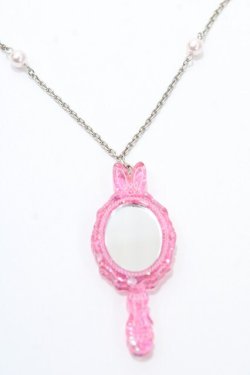 画像2: Angelic Pretty / Bunny Mirrorネックレス  ピンク Y-25-09-14-005-AP-AC-SZ-ZY