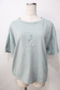 axes femme / レース編風マオカラートップス F ミント Y-25-09-14-051-AX-TO-SZ-ZY