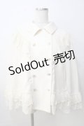 axes femme / リボン付レースフリルコート F 生成り Y-25-09-14-054-AX-JA-SZ-ZY
