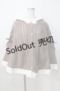 axes femme / 裏ボアニットケープポンチョ M モカ Y-25-09-14-055-AX-CO-SZ-ZY