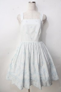 Moi-meme-Moitie / May lilyジャンパースカート 9号 ライトブルー×アクアブルー Y-25-09-14-063-MO-OP-SZ-ZY