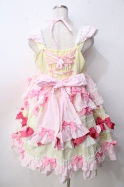 画像2: BABY,THE STARS SHINE BRIGHT / Cutie Whipped cream parfaitジャンパースカート  レモン Y-25-09-14-064-BA-OP-SZ-ZY