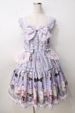画像1: Angelic Pretty / Princess Puppyティアードジャンパースカート  ラベンダー Y-25-09-14-065-AP-OP-SZ-ZY