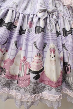画像4: Angelic Pretty / Princess Puppyティアードジャンパースカート  ラベンダー Y-25-09-14-065-AP-OP-SZ-ZY