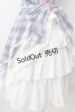 画像6: BABY,THE STARS SHINE BRIGHT / オリジナルタータンチェックシャーリングプリンセスジャンパースカート  サックス Y-25-09-14-066-BA-OP-SZ-ZY