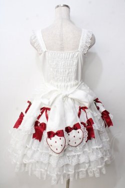 画像2: 仲夏物語 / Strawberry Angel ジャンパースカート S タイプ2ホワイト Y-25-09-14-067-EL-OP-SZ-ZY