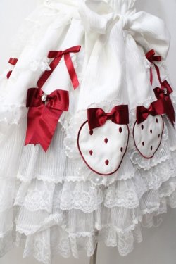 画像6: 仲夏物語 / Strawberry Angel ジャンパースカート S タイプ2ホワイト Y-25-09-14-067-EL-OP-SZ-ZT361