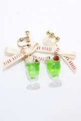PINK HOUSE / クリームソーダのイヤリング  グリーン Y-25-09-14-002-LO-AC-SZ-ZY
