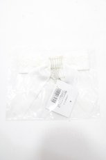 画像2: Moi-meme-Moitie / /蝙蝠ロゴアクリルチャームリボンコーム  ホワイト Y-25-09-14-009-MO-AC-SZ-ZT644-F002 (2)