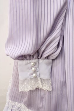 画像6: BABY,THE STARS SHINE BRIGHT / Little Kitten Luluna ストライプワンピース  ラベンダー Y-25-09-14-068-BA-OP-SZ-ZY