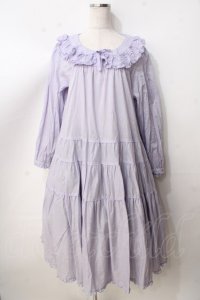 PINK HOUSE / フリル襟付きローンミディワンピース F ラベンダー Y-25-09-14-073-LO-OP-SZ-ZY