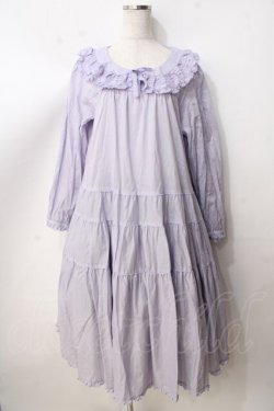 画像1: PINK HOUSE / フリル襟付きローンミディワンピース F ラベンダー Y-25-09-14-073-LO-OP-SZ-ZY