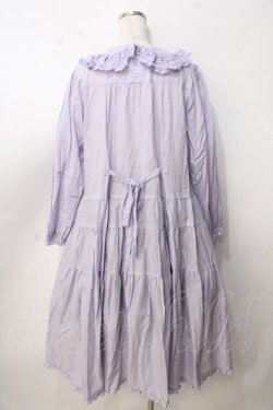 画像2: PINK HOUSE / フリル襟付きローンミディワンピース F ラベンダー Y-25-09-14-073-LO-OP-SZ-ZY