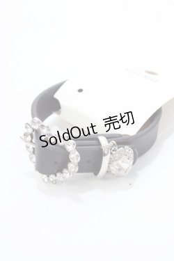 画像1: NOEMIE / リングビジューバックルブレスレット  黒 Y-25-09-14-011-LO-AC-SZ-ZY