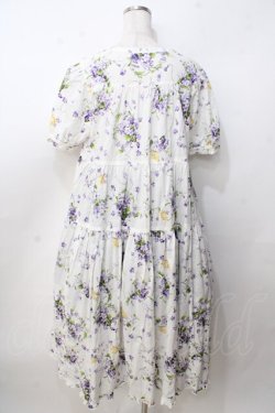 画像2: PINK HOUSE / リトルヴァイオレットプリントミディワンピース F 白 Y-25-09-14-074-LO-OP-SZ-ZY