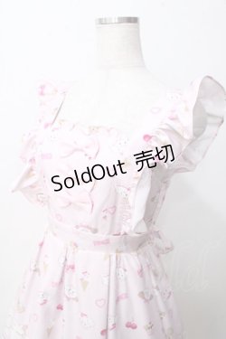 画像3: axes femme kawaii / ダイナーカフェジャンパースカート M ピンク Y-25-09-14-076-AX-OP-SZ-ZY