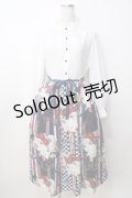 axes femme / 菊柄ワンピース F 白 Y-25-09-14-078-AX-OP-SZ-ZY