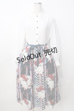 画像1: axes femme / 菊柄ワンピース F 白 Y-25-09-14-078-AX-OP-SZ-ZY