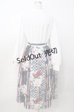 画像2: axes femme / 菊柄ワンピース F 白 Y-25-09-14-078-AX-OP-SZ-ZY