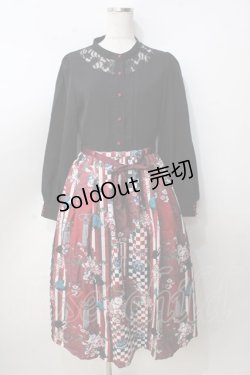 画像1: axes femme / 菊柄ワンピース F 黒 Y-25-09-14-079-AX-OP-SZ-ZY