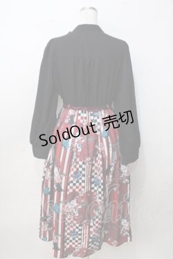 画像2: axes femme / 菊柄ワンピース F 黒 Y-25-09-14-079-AX-OP-SZ-ZY