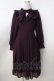画像1: axes femme / ラッフルフリルシフォンワンピース M パープル Y-25-09-14-080-AX-OP-SZ-ZY (1)