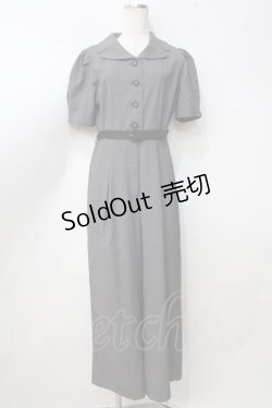 画像1: an another angelus / レトロ開衿オールインワン F 黒 Y-25-09-14-081-CA-OP-SZ-ZT0923Y