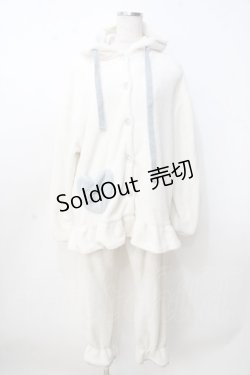 画像1: m petit by misako / TT*AMMFウサミミ M 中水色 Y-25-09-14-085-LO-OP-SZ-ZY