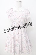 Honey Bunch / アリス柄ハート襟付きワンピース M  Y-25-09-14-090-LO-OP-SZ-ZT002