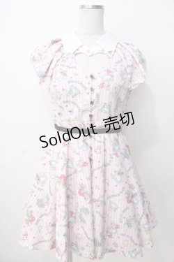 画像1: Honey Bunch / アリス柄ハート襟付きワンピース M  Y-25-09-14-090-LO-OP-SZ-ZT002