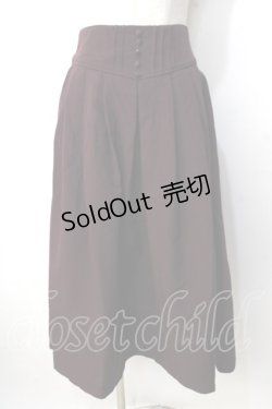 画像1: axes femme / クラシカルスカート L ワイン Y-25-09-14-096-AX-SK-SZ-ZY