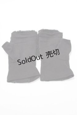 画像2: axes femme / レースアップ×ファー使い手袋  黒 Y-25-09-14-016-AX-ZA-SZ-ZY