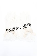 axes femme / レース×リボン使いUV手袋  生成り Y-25-09-14-017-AX-ZA-SZ-ZT486-F006