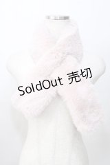 axes femme POETIQUE / ファーマフラー  ピンク Y-25-09-14-019-AX-ZA-SZ-ZT422