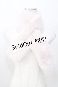 axes femme POETIQUE / ファーマフラー  ピンク Y-25-09-14-019-AX-ZA-SZ-ZT422